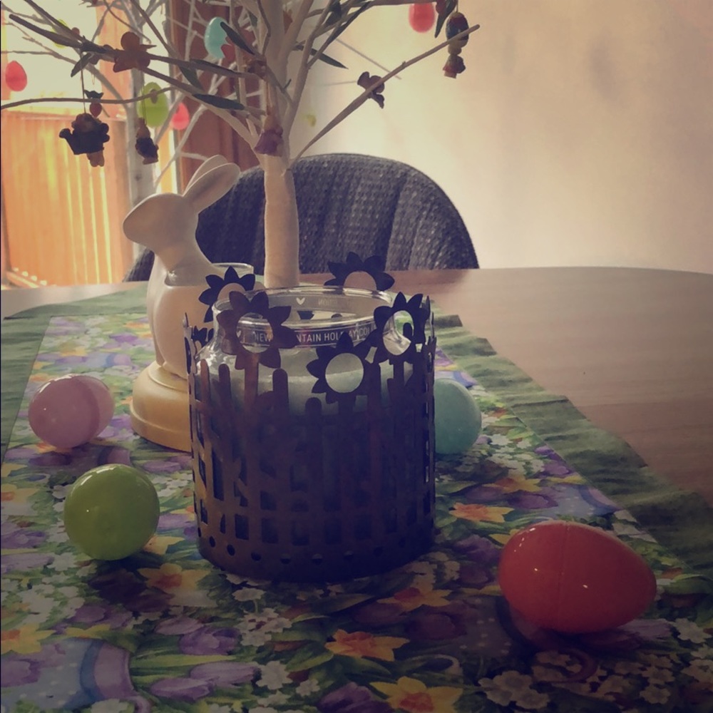 Flower Yankee Candle Holder and Shade🌺🌸
